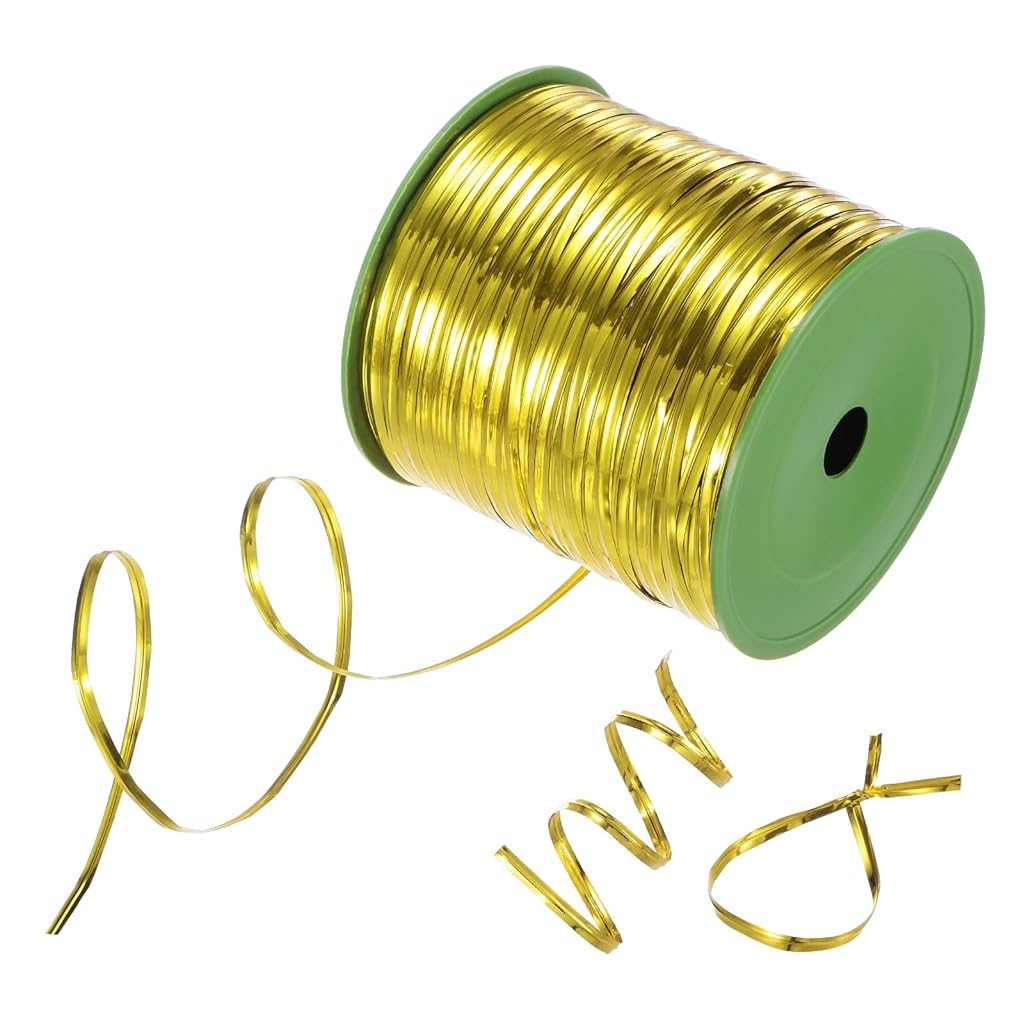 HASTHIP® 1 Roll Metallic Twist Tie Golden Foil Twist Tie 400 Yard Flexible Tie Cuttable Package Twist Tie for Food Packaging Gift & Craft Packaging, Easy Cable Organizer, Gardening HASTHIP® 1 Roll Metallic Twist Tie Golden Foil Twist Tie 400 Yard Flexible Tie Cuttable Package Twist Tie for Food Packaging Gift & Craft Packaging, Easy Cable Organizer, Gardening